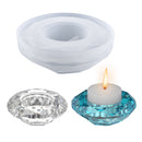 Candle Holder Molds Crystal Candlestick Mould for Epoxy Casting (White)