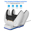 Charger for DualSense Dual USB Type C Charging Cradle with Indicator USB Cable