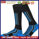 2pcs Winter Warm Thickened Ski Socks Outdoor Stockings (Men Blue Black)