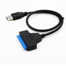 LED Indicator 22 Pin Converter Adapter Cable Hard Disk Driver USB 3.0 To SATA