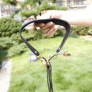 Neck Strap Adjustable Leather Shoulder Harness Belt with Metal Buckle Saxophone