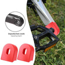 2pcs/set Bicycle Crankset Crank Wheel Protective Sleeve Protector (Red)