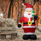 120cm Giant Santa Claus with Crutch Inflatable Christmas Props Decor (EU) Newly