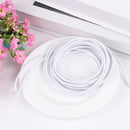 4M White Round Elastic Bands Rubber Rope DIY Sewing Accessories (1pc)