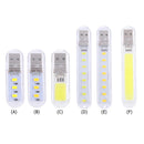 Mini Portable USB Book Light Bright Reading Lamp for Laptop (Yellow 3LED)