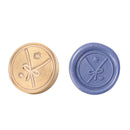Alphabet Letters Wax Sealing Stamp Head Round Copper Stamps Craft Decor (Y)