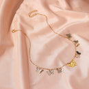 Fashion Butterfly Pendant Choker Statement Metal Chain Necklace Women Jewelry