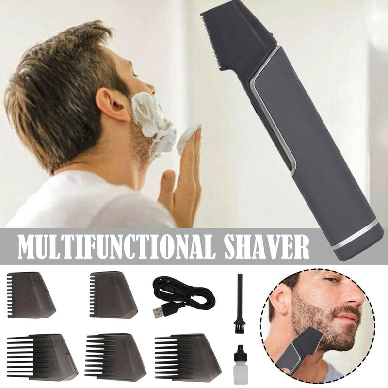Hot Men Nose Ear Face Neck Eyebrow Hair Mustache Beard Trimmer Shaver Clipper_