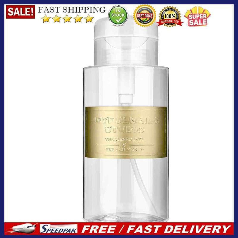 150/300ml Push Down Empty Pump Dispenser Portable Transparent Storage Bottl