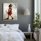 Red Skirt Girl Paint By Numbers Kit DIY Frameless Picture On Canvas (S438)