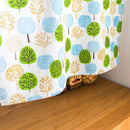 Short Curtain Shading Curtains Home Decor for Window Screen (Blue Tree)