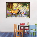 5D Horses River Diamond Painting Embroidery DIY Cross Stitch Home Decorate
