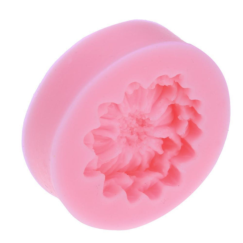 Lily Peony Shape Cake Baking Mold Silicone Embossing Die Sugar Arts Flower Newly