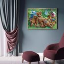 Diamond Painting DIY Cartoon bear Full Drill Round Wall Picture