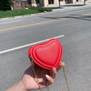 Mini Shoulder Messenger Bag Love Heart Leather Women Kids Girl Fashion Handbag