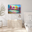 Diamond Painting 5D DIY Colorful Tree Full Round Drill Abstract Home Decora