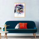 DIY Full Round Drill Diamond Painting 5D Splash Ink Horse Poster Kit Craft