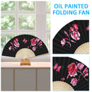 Butterfly Folding Fan DIY Handmade Oil Paint By Numbers Art Craft(SX37)