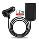 Black Four Ports Car Fast Charger USB Car Charger Quick Charge R2F1