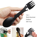 Can Opener Stainless Steel Outdoor Tool Spoon Fork Camping Survival EDC Kit