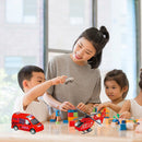 6pcs Inertia Fun Engineering Car Set Army Racing Vehicle Excavator Plane Mode