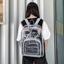 Fashion Student Preppy Style Transparent Knapsack Casual Large Capacity Backpack
