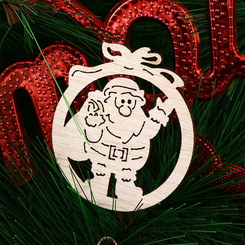 DIY Crafts Christmas Snowflake Hanging Ornaments Xmas Decoration Santa Claus