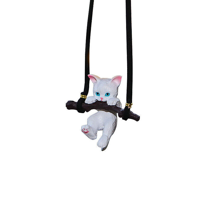 Car Pendant Creative Cute Branch Cat Rearview Mirror Car Interior Decoration