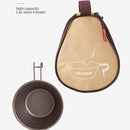 Portable Camping Tableware Storage Bag Sierra Cup Bowl Carrier Bags (Khaki)