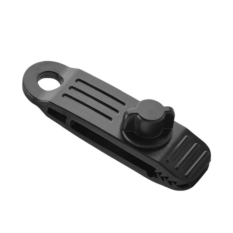 Tent Windproof Plastic Fixing Clip Clamp Canopy Awning Tarp Buckle (Black)