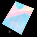 16pcs Fashion Flame Reflections Nail Art Stickers Self-Adhesive Nail Decoration