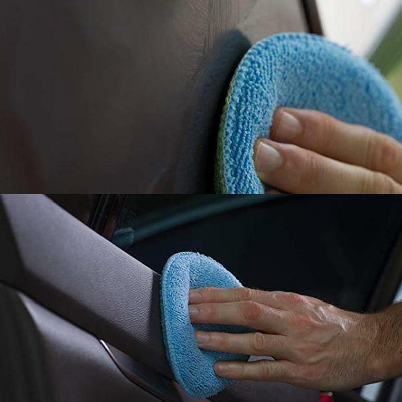 12PCS 5" Microfiber Foam Sponge Polish Wax Applicator Car Detailing Cleani hot.