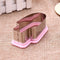 Stainless Steel Creative Ice-lolly Shape Watermelon Cutter Spoon Mode Pink