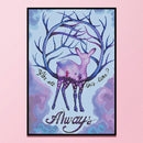 11CT Full Cross Stitch Elk Stamped DIY Kits Handmade Cotton Thread Embroidery