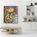 Colored DIY Arts Digital Oil Painting Colorful Cat No Frame Picture By Number