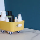 4pcs Storage Box Wheel Roller Sticky Organiser Rack Rolling Wheel (Blue) Newly
