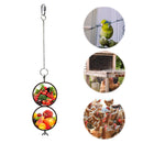 Pet Stainless Steel Feeder Fruit Fork Vegetable Holder Hanging Feeding (S)