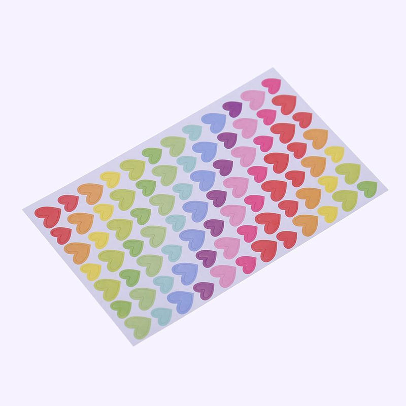 6pcs/set Colorful Heart DIY Scrapbooking Diary Photo Album Stickers(Heart) Newly