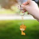 4pcs DIY Diamond Giraffe Keychain Full Special Shaped Drill Painting Kit Newly