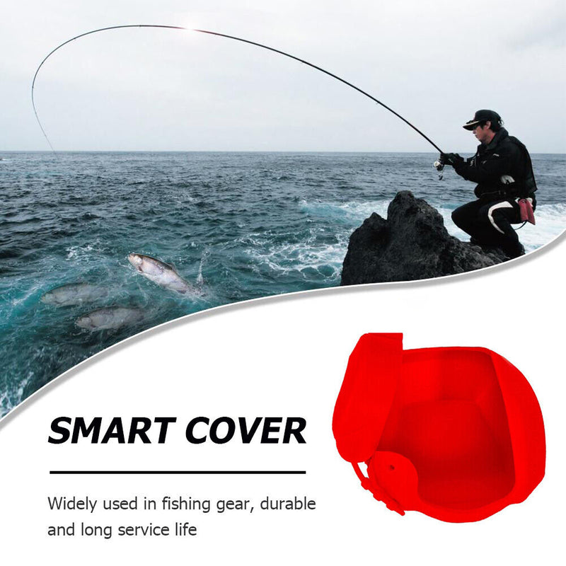 #A Portable Fishing Reel Bags Protective Cover for Low Profile Baitcasting Wheel