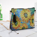 DIY Special Shaped Diamond Painting Leather Messenger Bag Makeup Storage Bags