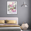 5D DIY Diamond Painting Flower Candle Full Round Drill Mosaic Art Picture Dec