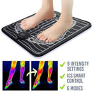 Blood Muscle Circulation Stimulator Mat 15-Level EMS Electric Foot Massager-Pad