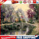 Castle by Bridge Oil Paint By Numbers Kits Canvas Picture Wall DIY Crafts