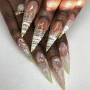 Fashion Drawing Metal Handle Manicure Tool Nail Art Nail Liner Painting Pen