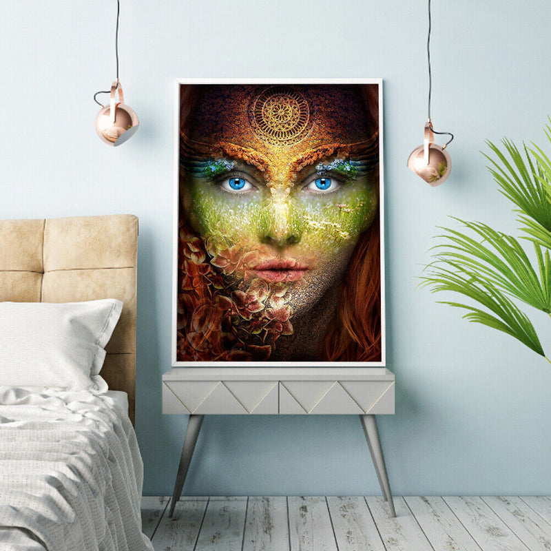 5D DIY Full Round Drill Diamond Painting woman Drawing Newly