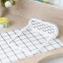 Kitchen Rag Sponge Storage Rack Dishcloth Drain Shelf Towel Hanger (Grey) Newly
