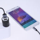 Metal Dual USB 2.1A Car Cigarette Lighter Adapter Charger(Black) Newly