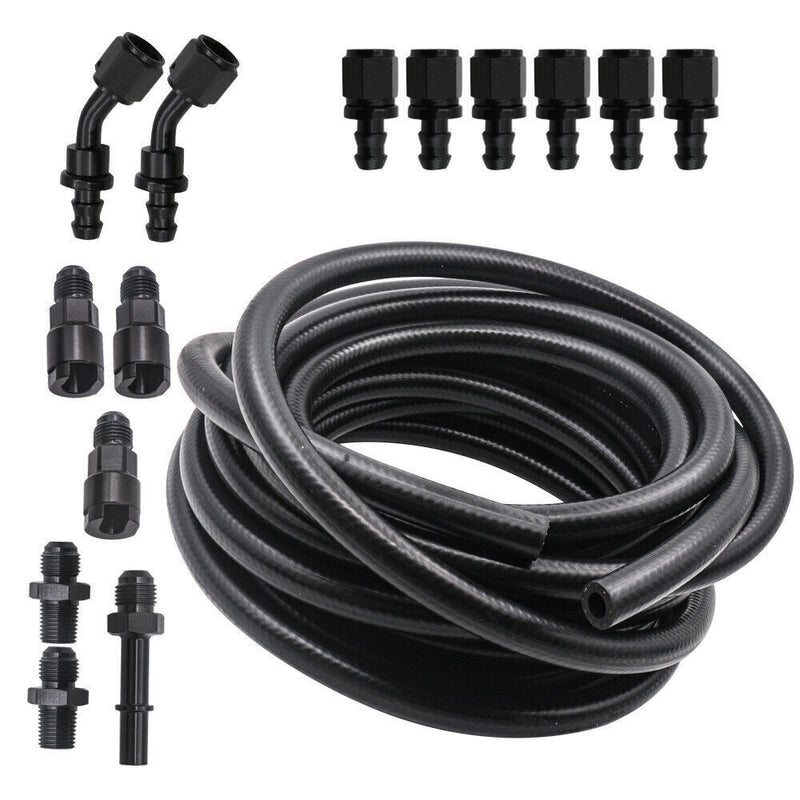 3/8 Complete LS Conversion Fuel Injection Line Fitting Adapter Kit EFI FI 25Feet