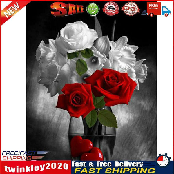 DIY Diamond Painting Valentines Love Rose Full Round Drill Picture (B2795) Newly